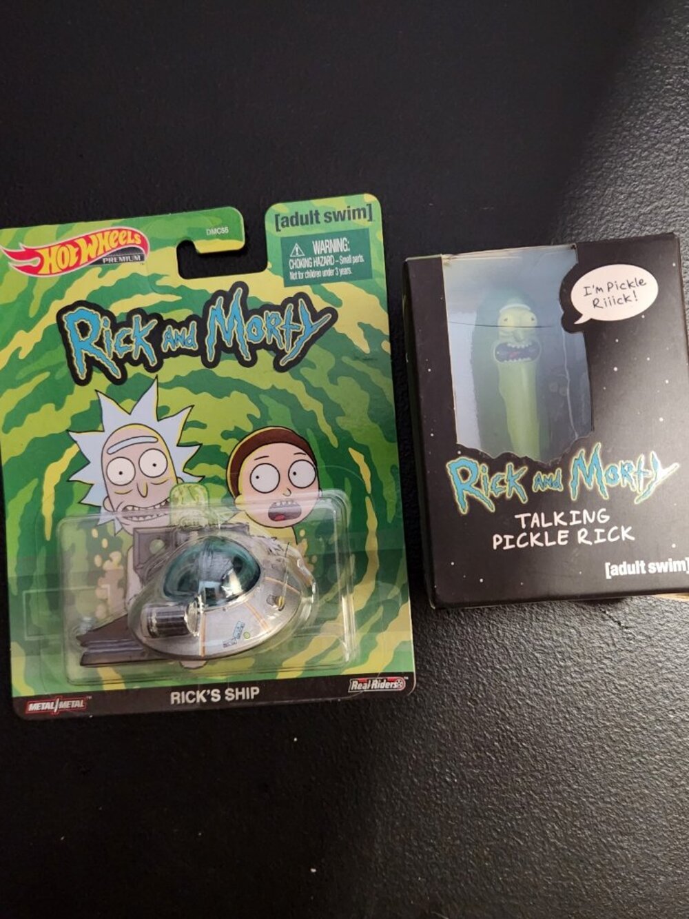 🛸 Rick and Morty Hot Wheels Ship & Talking Pickle Rick Set 🛸